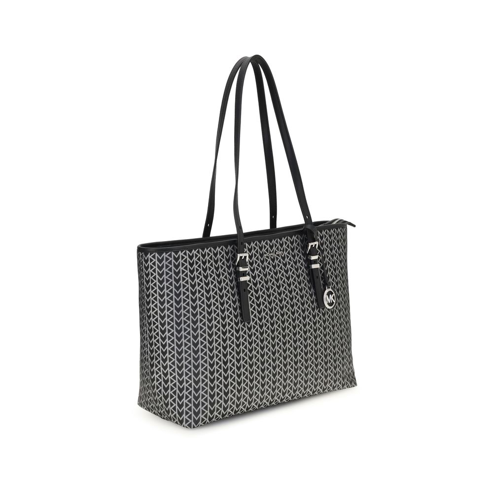 Michael Kors Quinn große Jacquard-Logo Tote Bag
