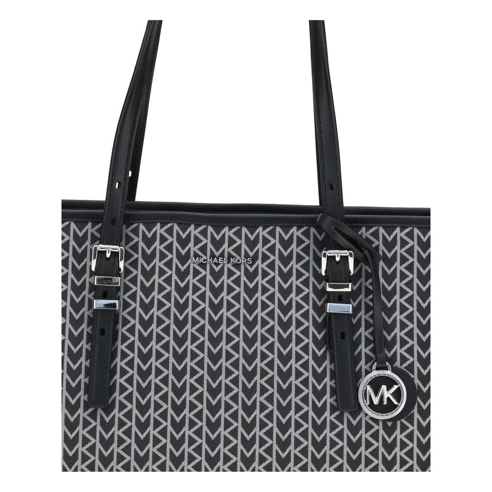 Michael Kors Quinn große Jacquard-Logo Tote Bag