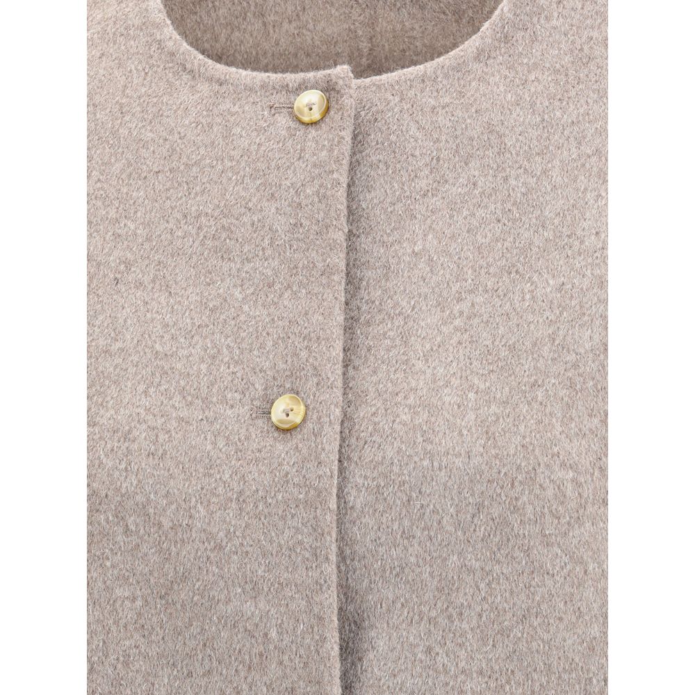 Loulou De Saison Wollmantel kurz
