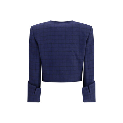 Chloé Boxy Jacke aus Wolle kariert