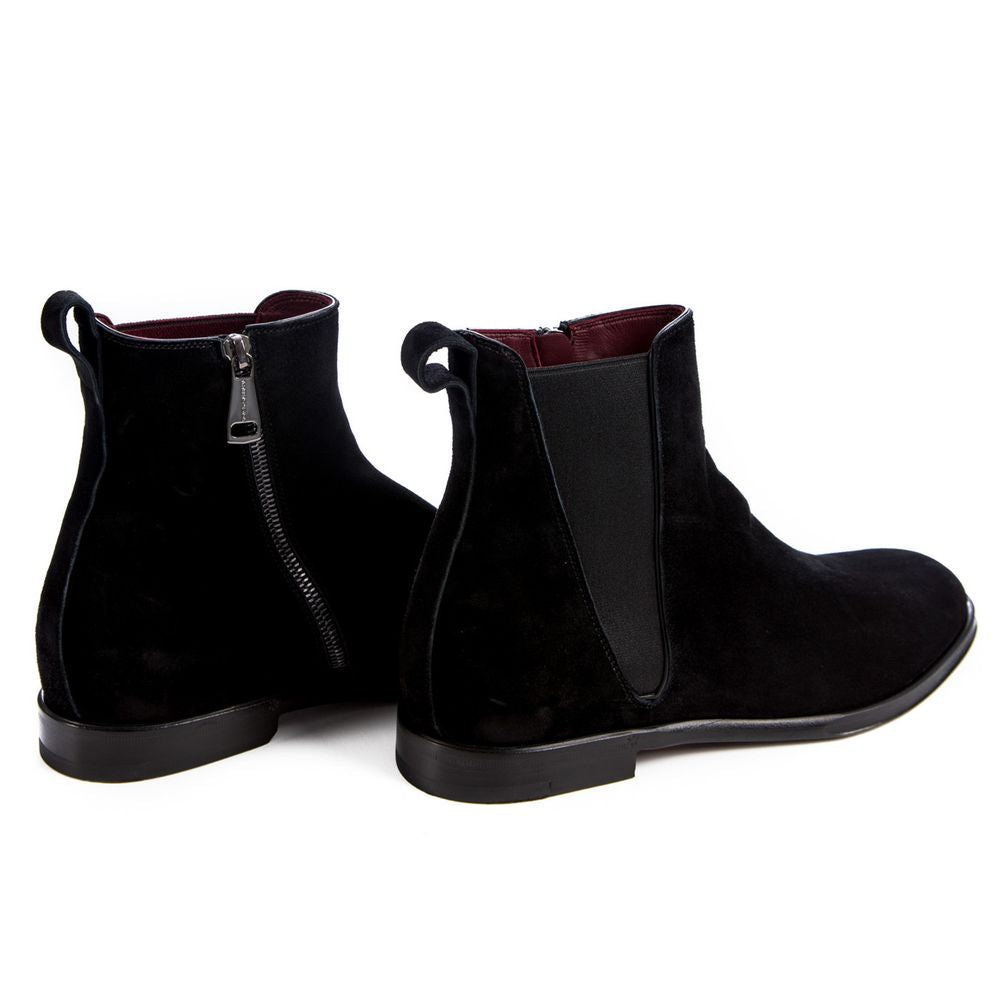 Dolce & Gabbana Stiefel aus schwarzem Kalbsleder