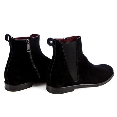 Dolce & Gabbana Stiefel aus schwarzem Kalbsleder