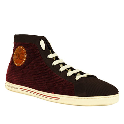 Dolce & Gabbana Sneaker aus rotem Kalbsleder