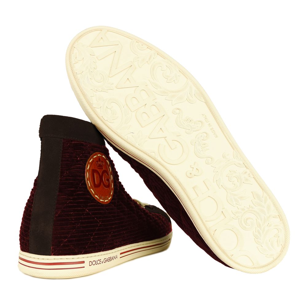 Dolce & Gabbana Sneaker aus rotem Kalbsleder