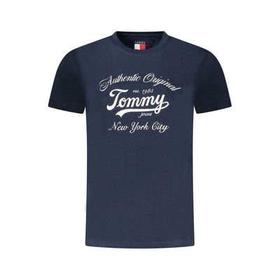 Tommy Hilfiger T-Shirt aus blauer Baumwolle für Frauen