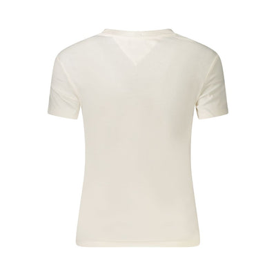 Tommy Hilfiger Weißes T-Shirt aus Baumwolle für Frauen