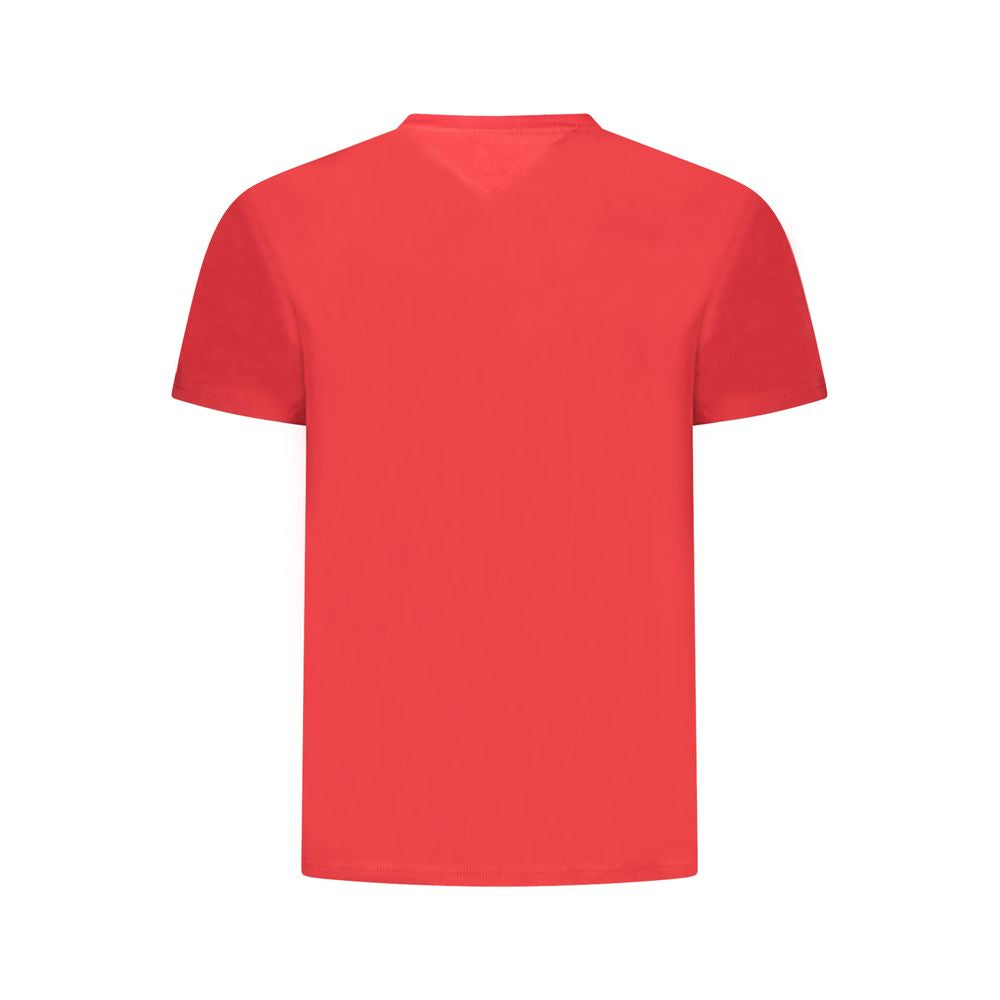 Tommy Hilfiger Rotes Baumwolle Männer T-Shirt