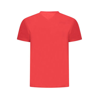Tommy Hilfiger Rotes Baumwolle Männer T-Shirt