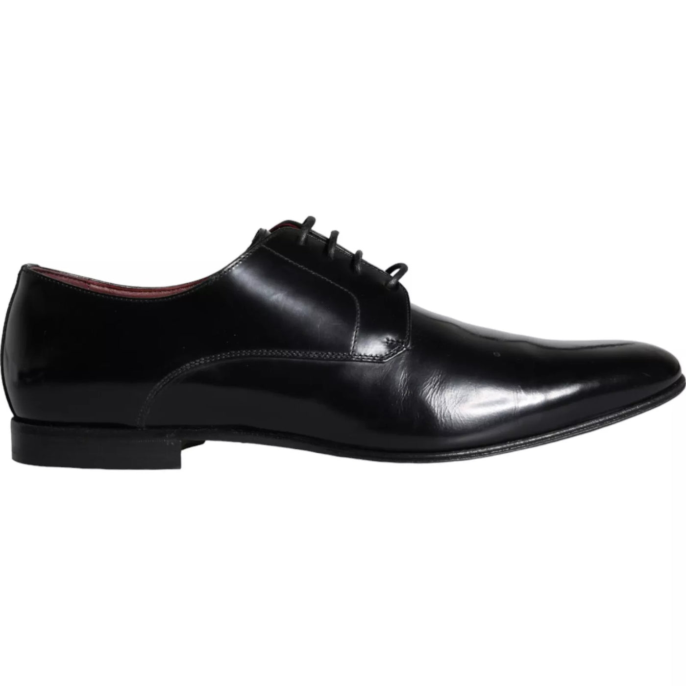 Dolce & Gabbana Schwarze Derby-Schuhe aus Kalbsleder