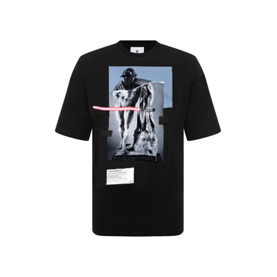 Diego Venturino Schwarzes T-Shirt aus Baumwolle