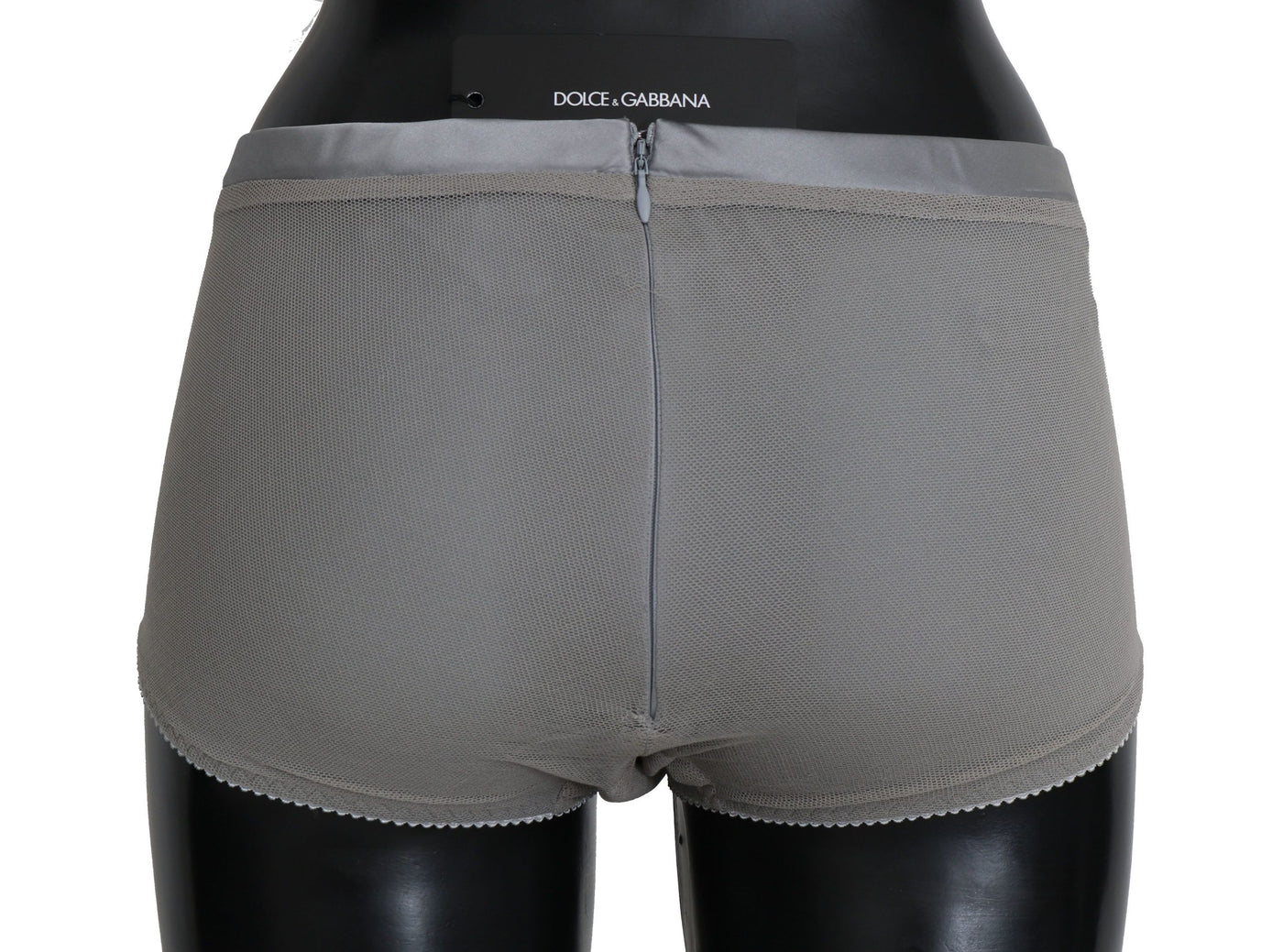 Dolce & Gabbana Unterwäsche Silber mit Netzseidenunterteil
