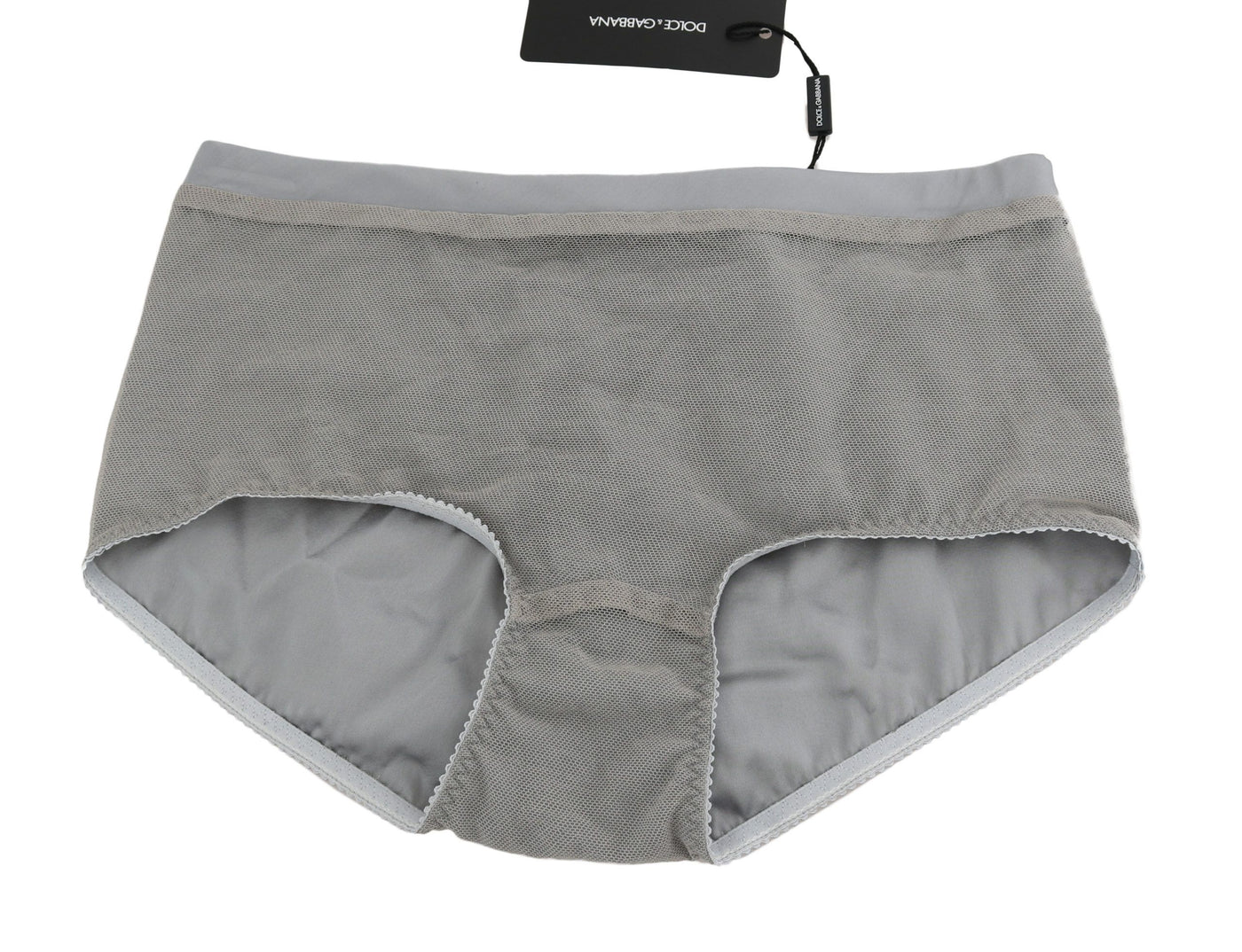 Dolce & Gabbana Unterwäsche Silber mit Netzseidenunterteil