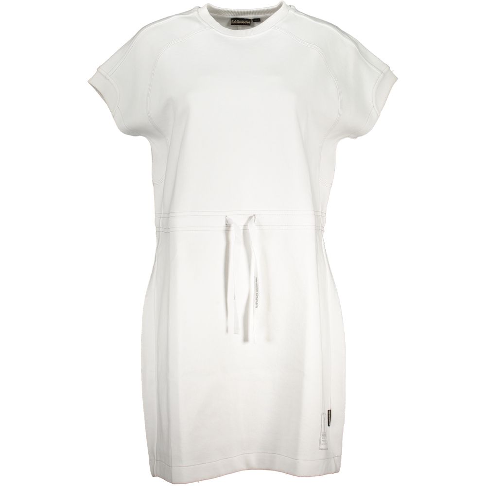 Napapijri Weißes Baumwollkleid