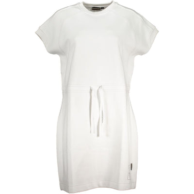 Napapijri Weißes Baumwollkleid