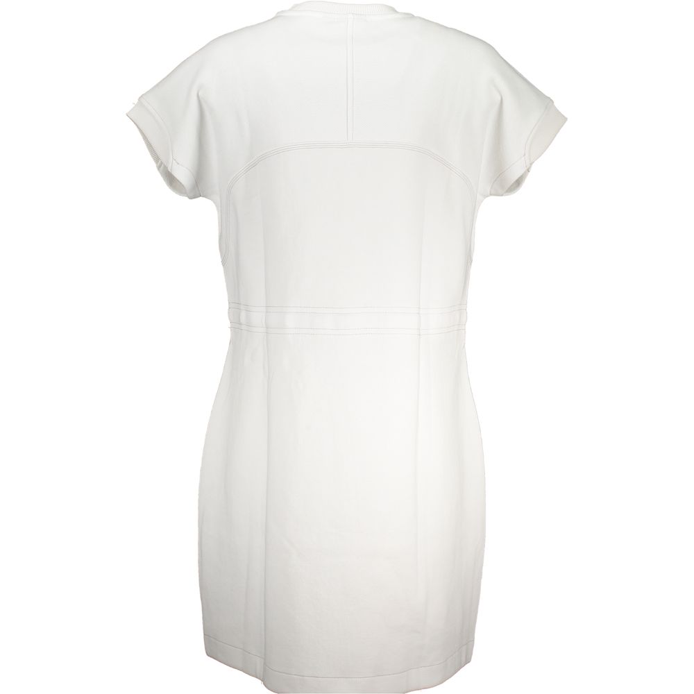 Napapijri Weißes Baumwollkleid