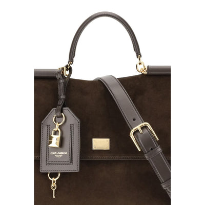 Dolce & Gabbana Sicily Wildleder Handtasche