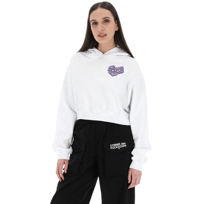 Comme Des Fuckdown Weißer Baumwollpullover