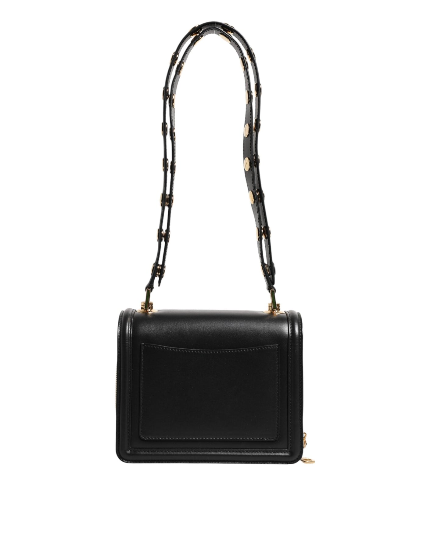Dolce & Gabbana Schwarze Joy Therapy Lola Umhängetasche aus Leder mit Nieten