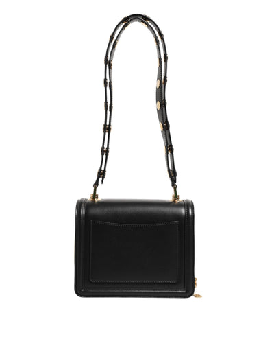 Dolce & Gabbana Schwarze Joy Therapy Lola Umhängetasche aus Leder mit Nieten