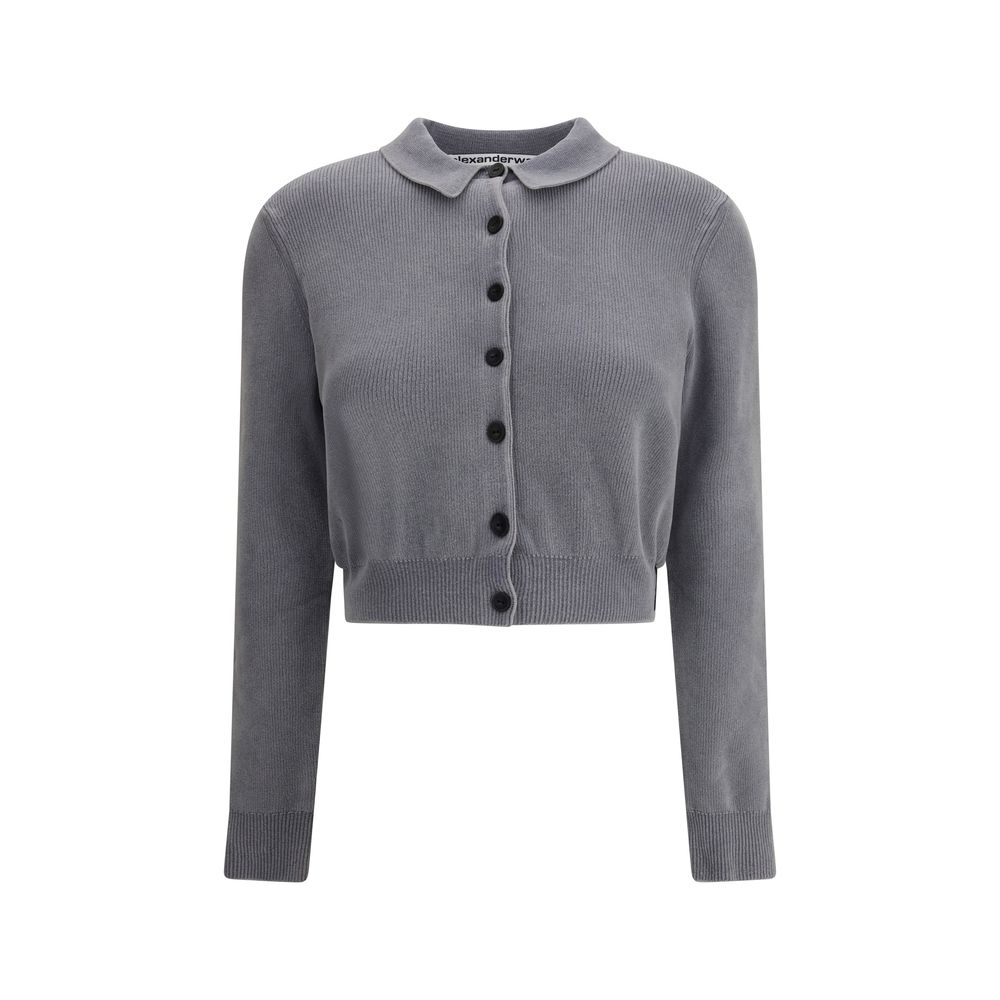 Alexander Wang Polo Strickjacke crop