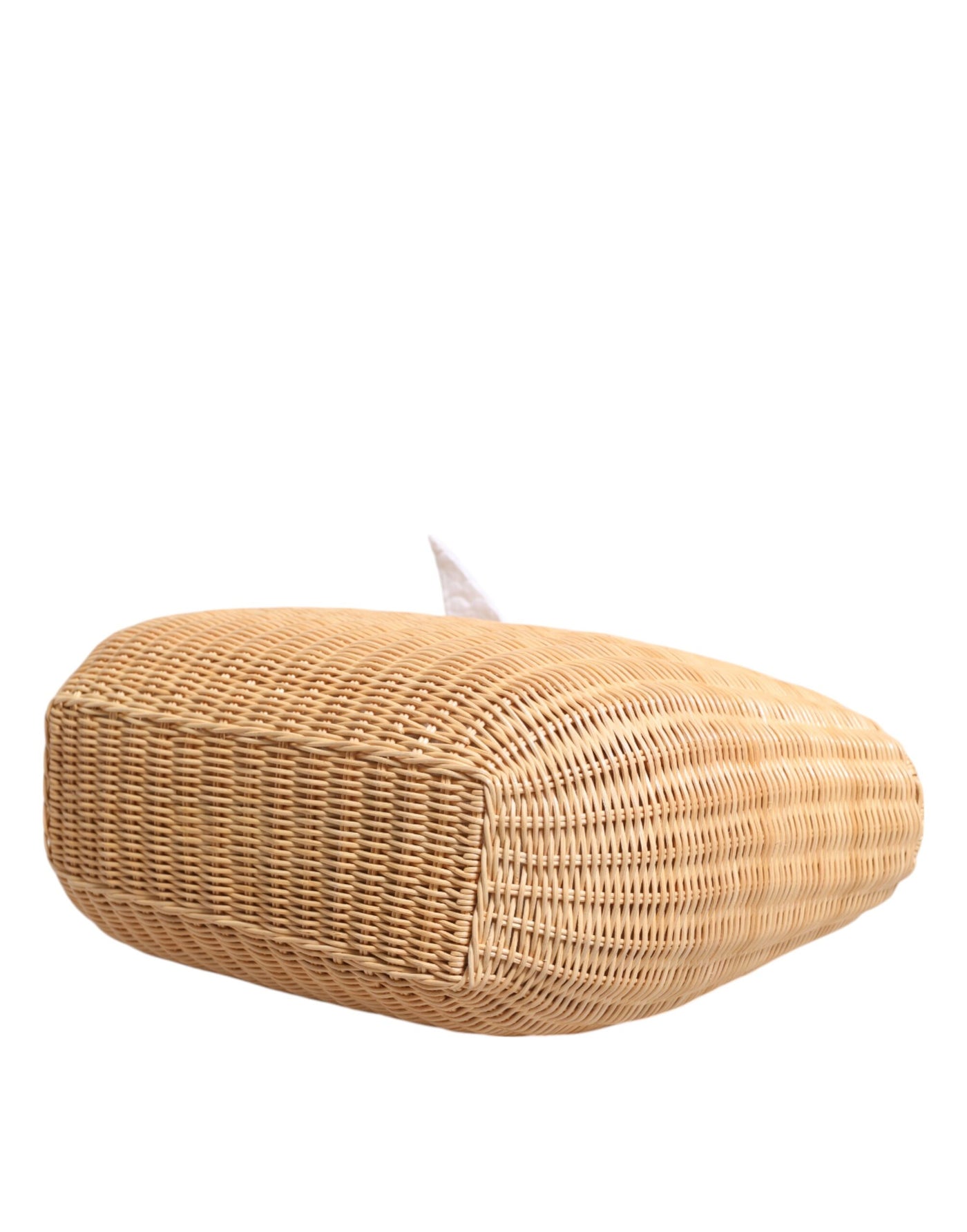 Dolce & Gabbana Beige Fiber Vegetable Basket Handtasche Tote Bag