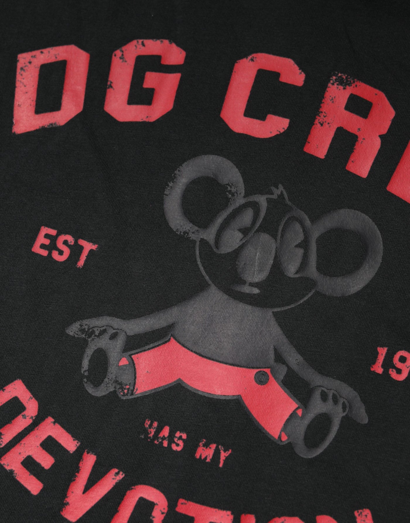 Dolce & Gabbana Schwarzes DG Crew Devotion Baumwoll-T-Shirt mit Rundhalsausschnitt
