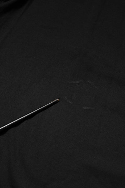 Dolce & Gabbana Schwarzes T-Shirt mit geprägtem Logo und Rundhalsausschnitt aus Baumwolle
