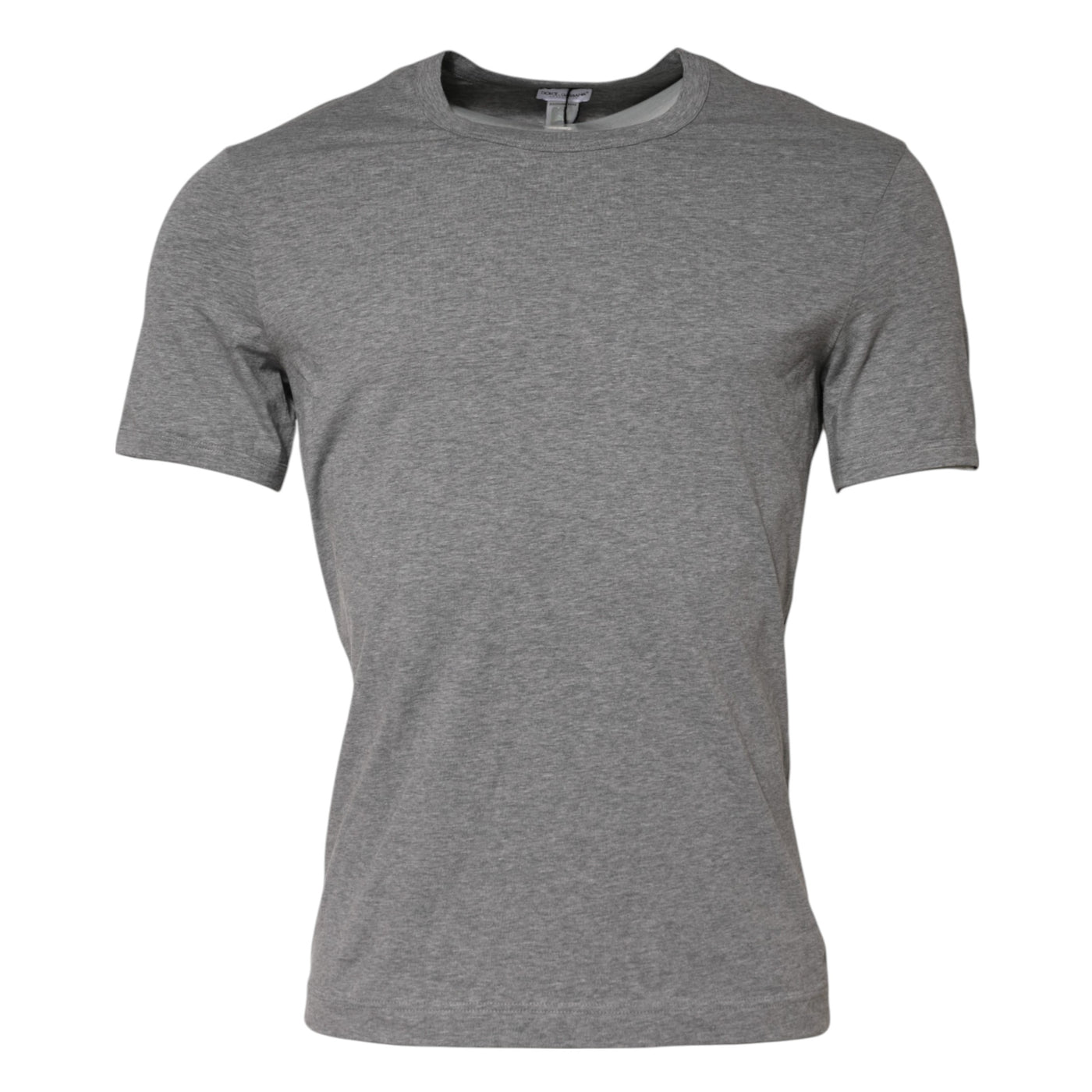 Dolce & Gabbana Graues T-Shirt mit Rundhalsausschnitt und kurzen Ärmeln Unterwäsche