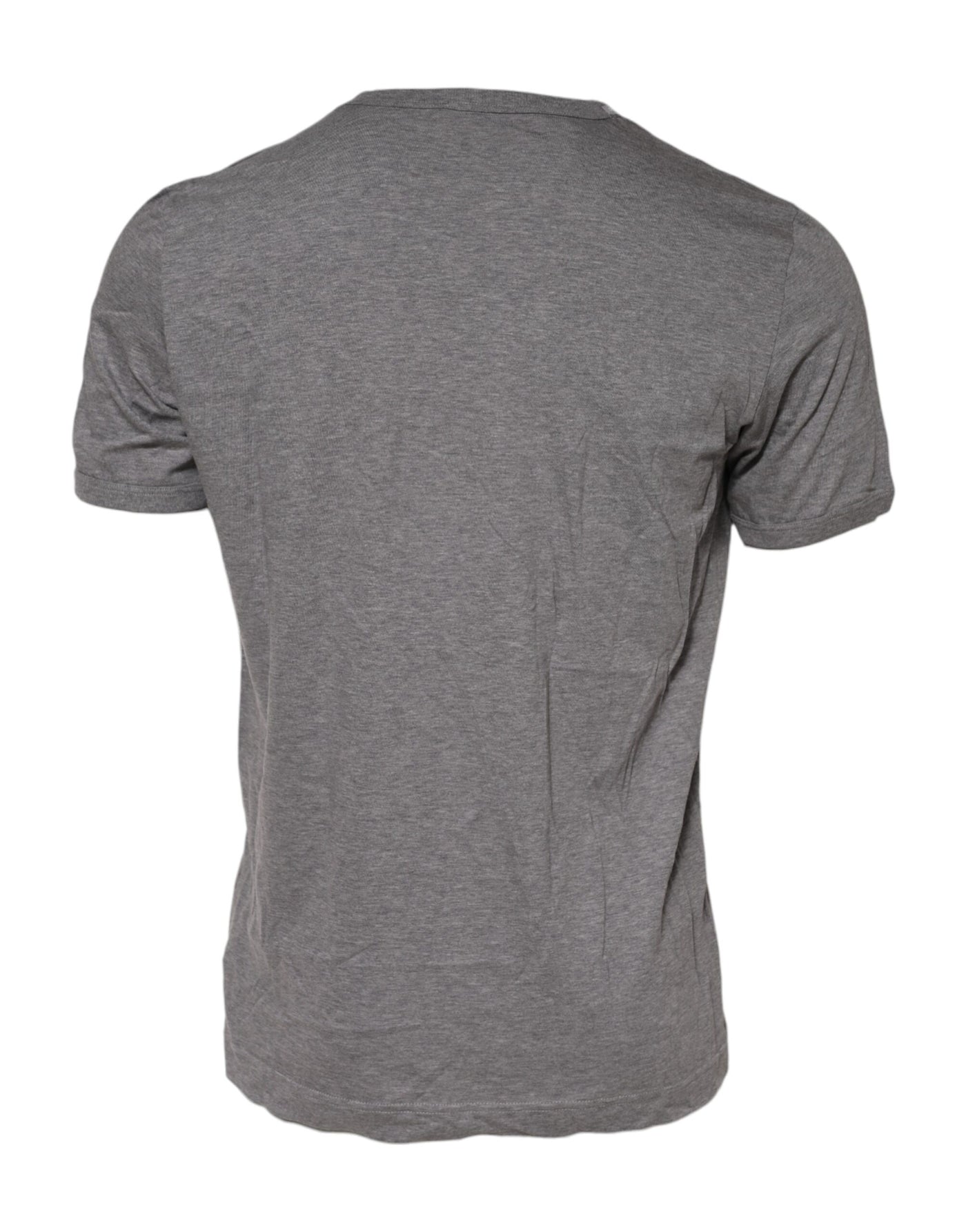 Dolce & Gabbana Graues #DGFamily Baumwoll-T-Shirt mit Rundhalsausschnitt