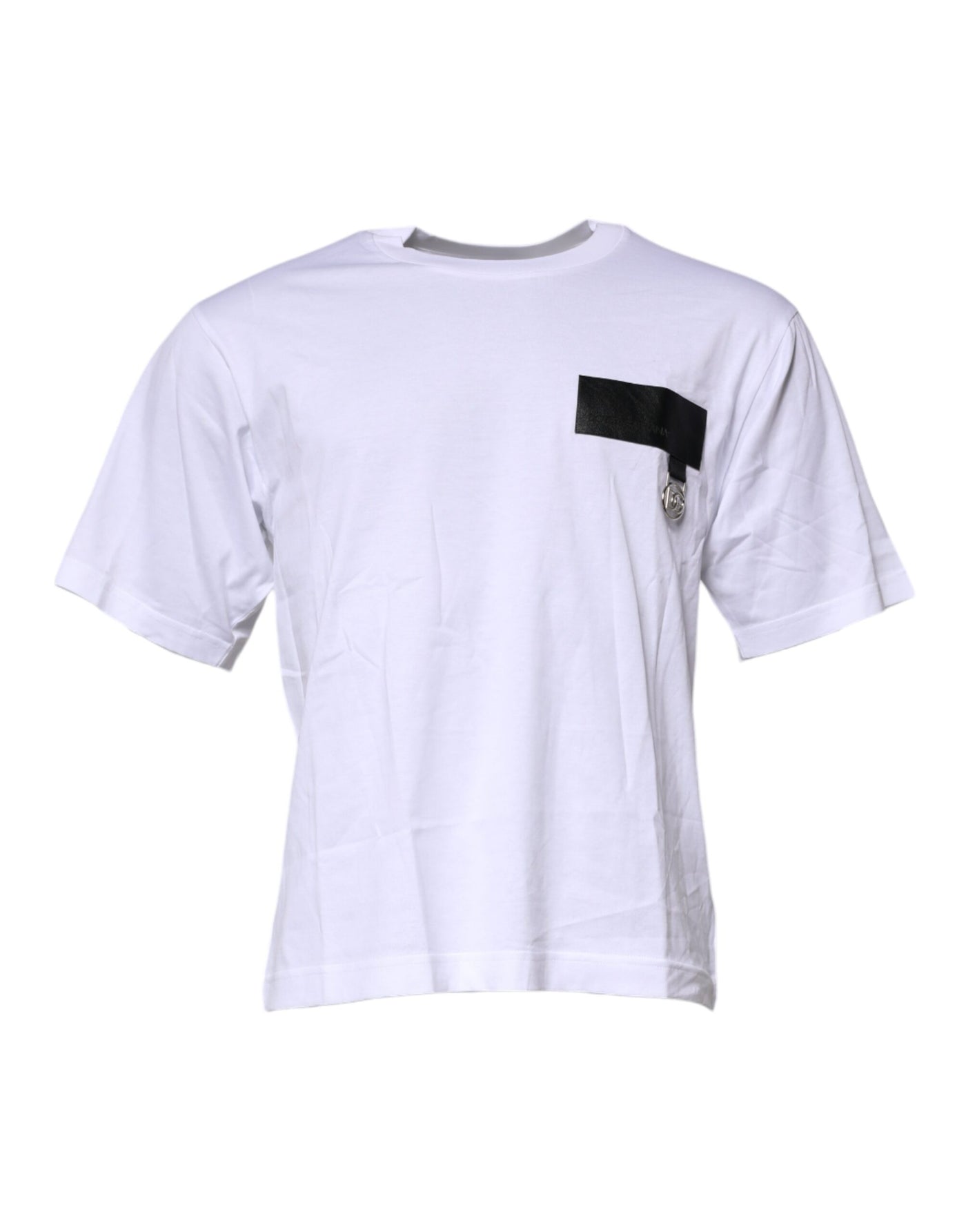 Dolce & Gabbana Weißes Logo T-Shirt mit Rundhalsausschnitt und kurzen Ärmeln