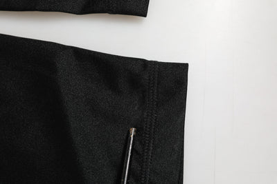 Dolce & Gabbana Schwarze Nylon-Leggings Stretch-Hose