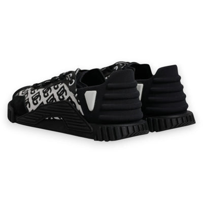 Dolce & Gabbana Schwarz Logo Lace Up Low Top NS1 Turnschuhe