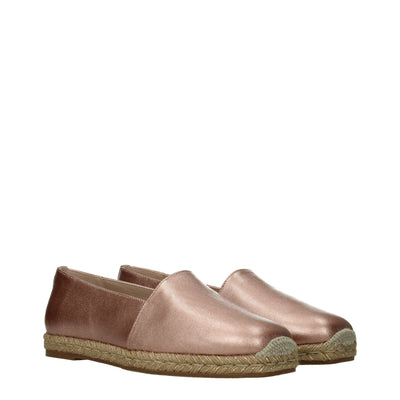 Stuart Weitzman Espadrilles aus rosa Stoff