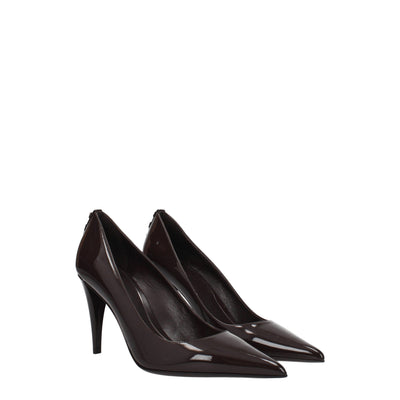 Valentino Garavani Braune Leder Pumps mit hohem Absatz