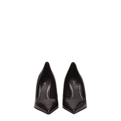 Valentino Garavani Braune Leder Pumps mit hohem Absatz