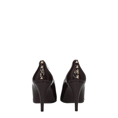 Valentino Garavani Braune Leder Pumps mit hohem Absatz