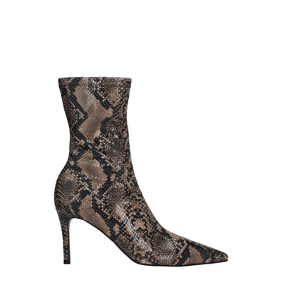 Stella McCartney Braune Lederstiefeletten