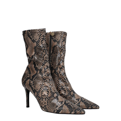 Stella McCartney Braune Lederstiefeletten