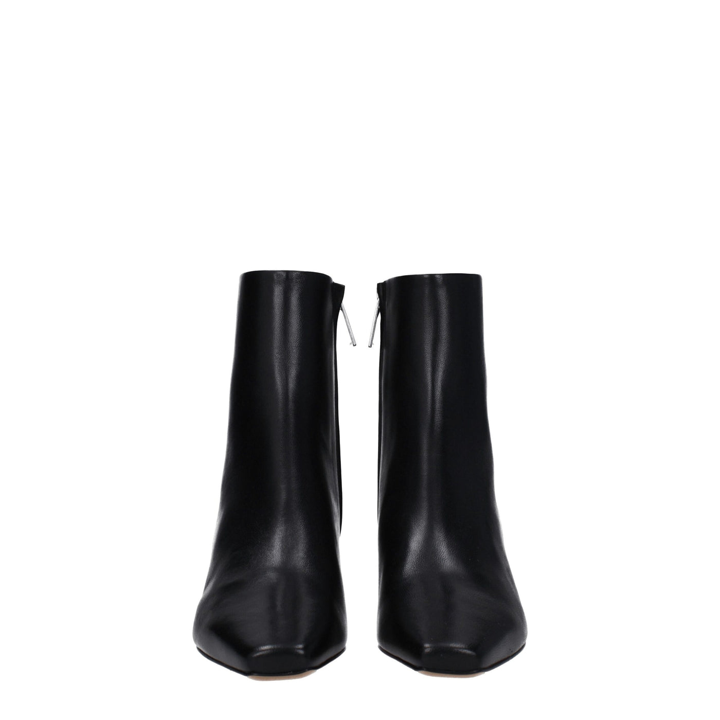 Off-White Schwarze Lederstiefeletten