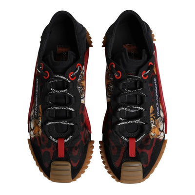 Dolce & Gabbana Schwarz Logo Low Top NS1 Männer Turnschuhe