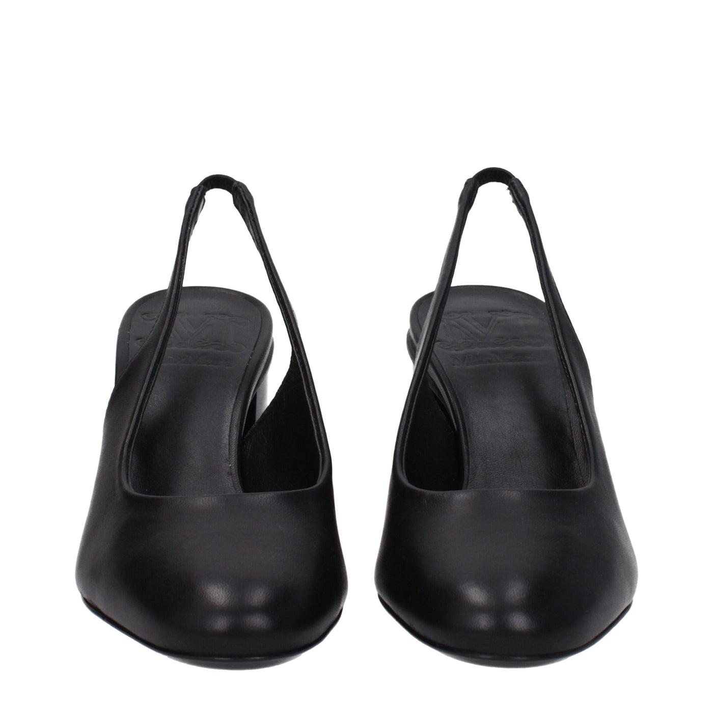 Max Mara Schwarze Leder High Heel Pumps