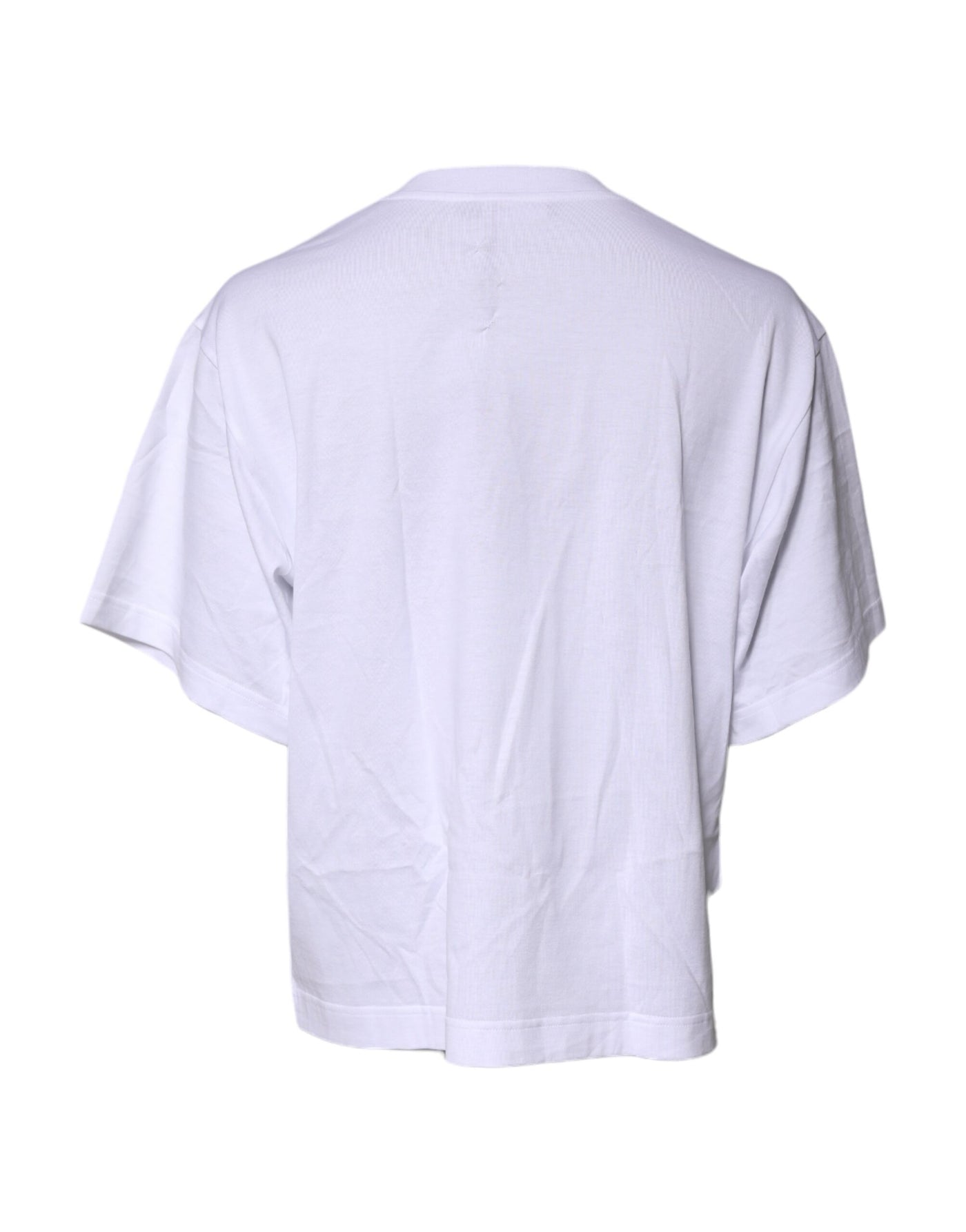Dolce & Gabbana Weißes Kurzarm-T-Shirt mit DG-Logo-Aufdruck
