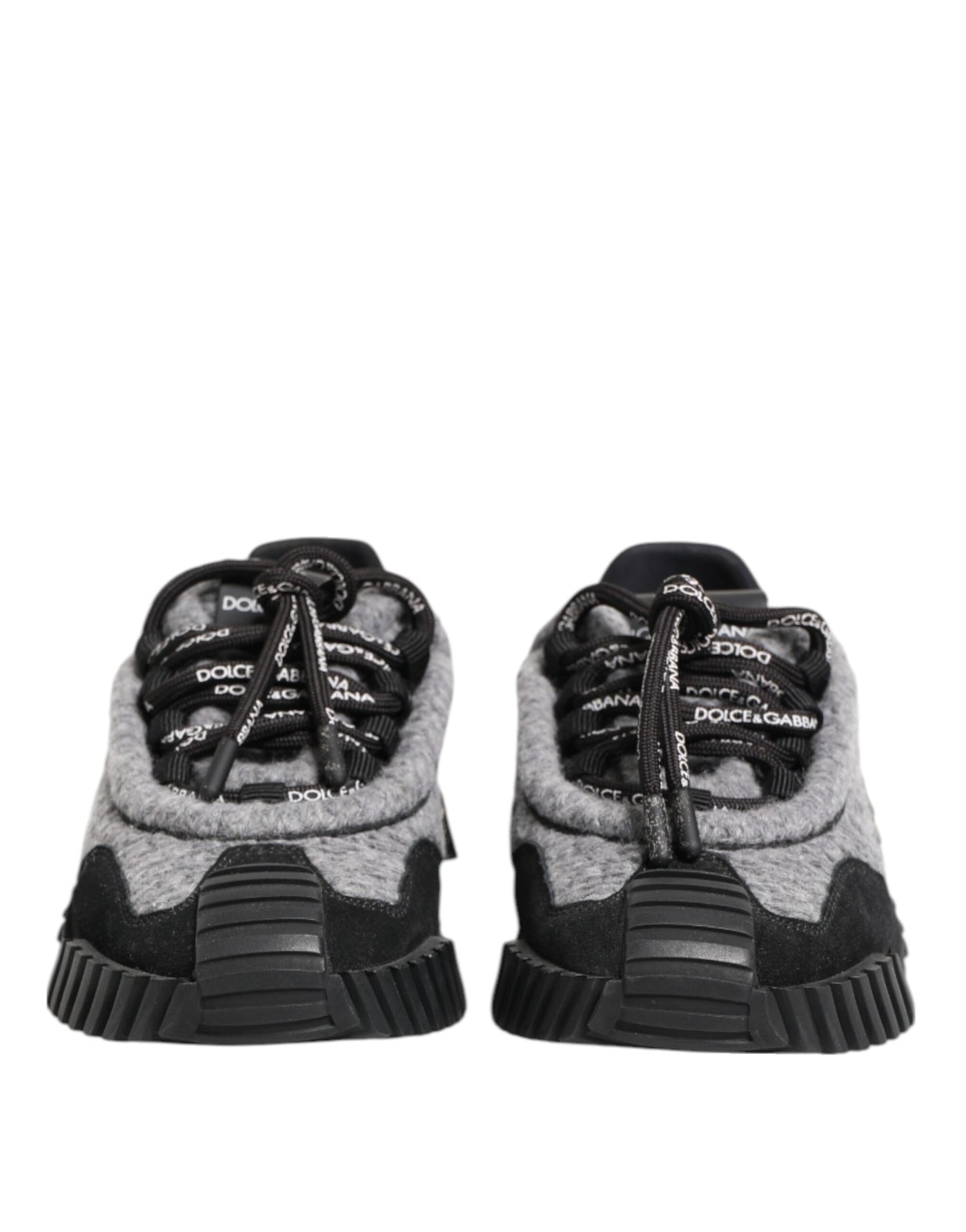 Dolce & Gabbana Schwarz Grau NS1 Low Top Turnschuhe Schuhe