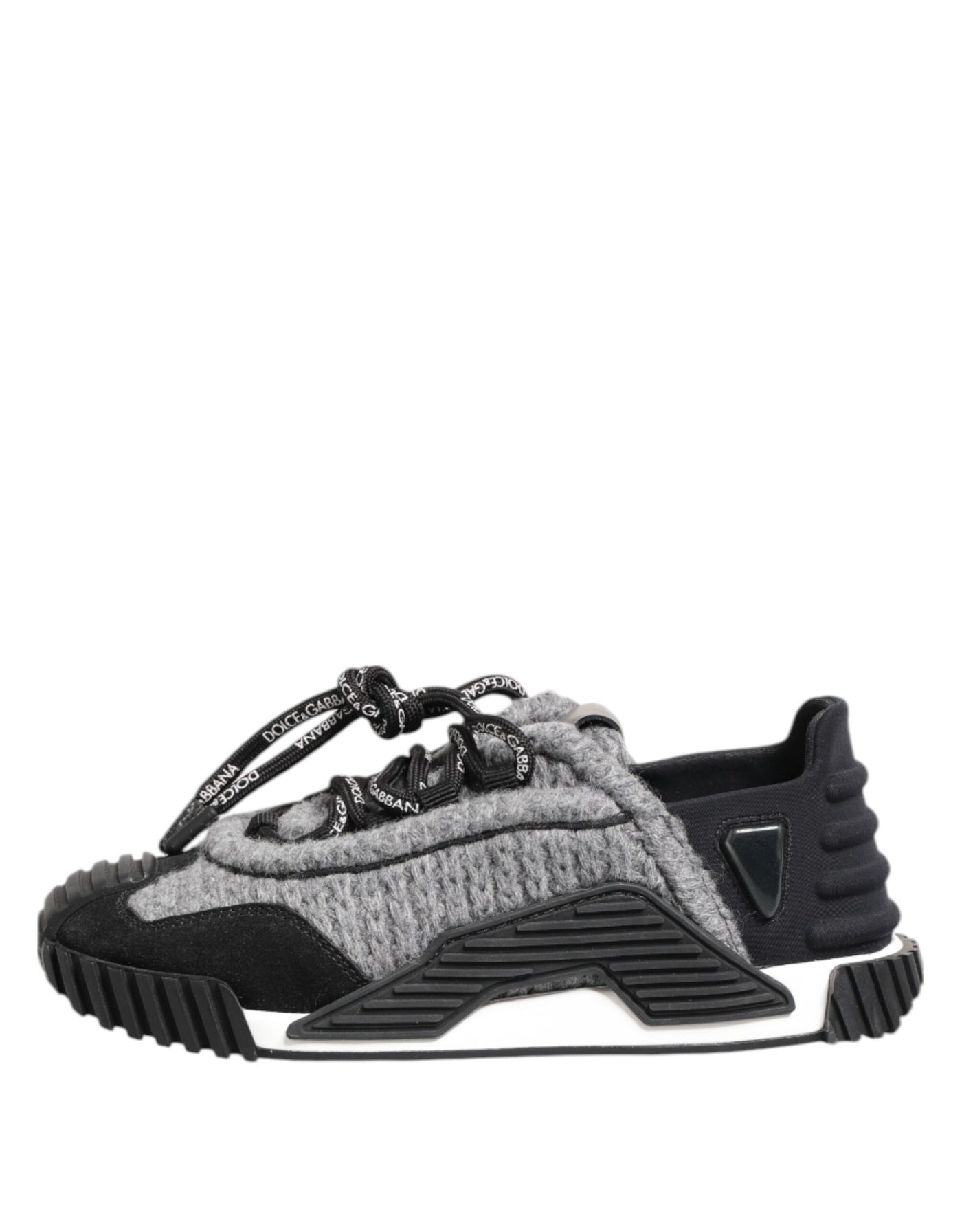 Dolce & Gabbana Schwarz Grau NS1 Low Top Turnschuhe Schuhe