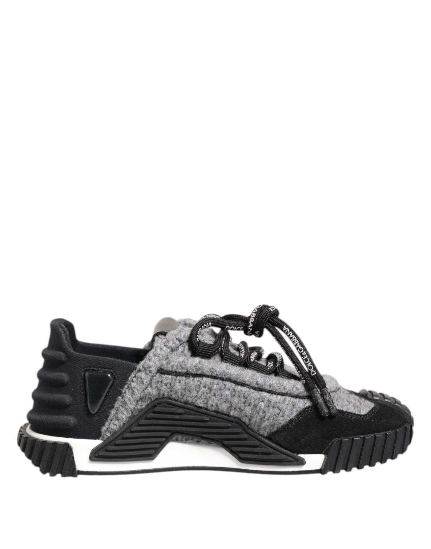 Dolce & Gabbana Schwarz Grau NS1 Low Top Turnschuhe Schuhe