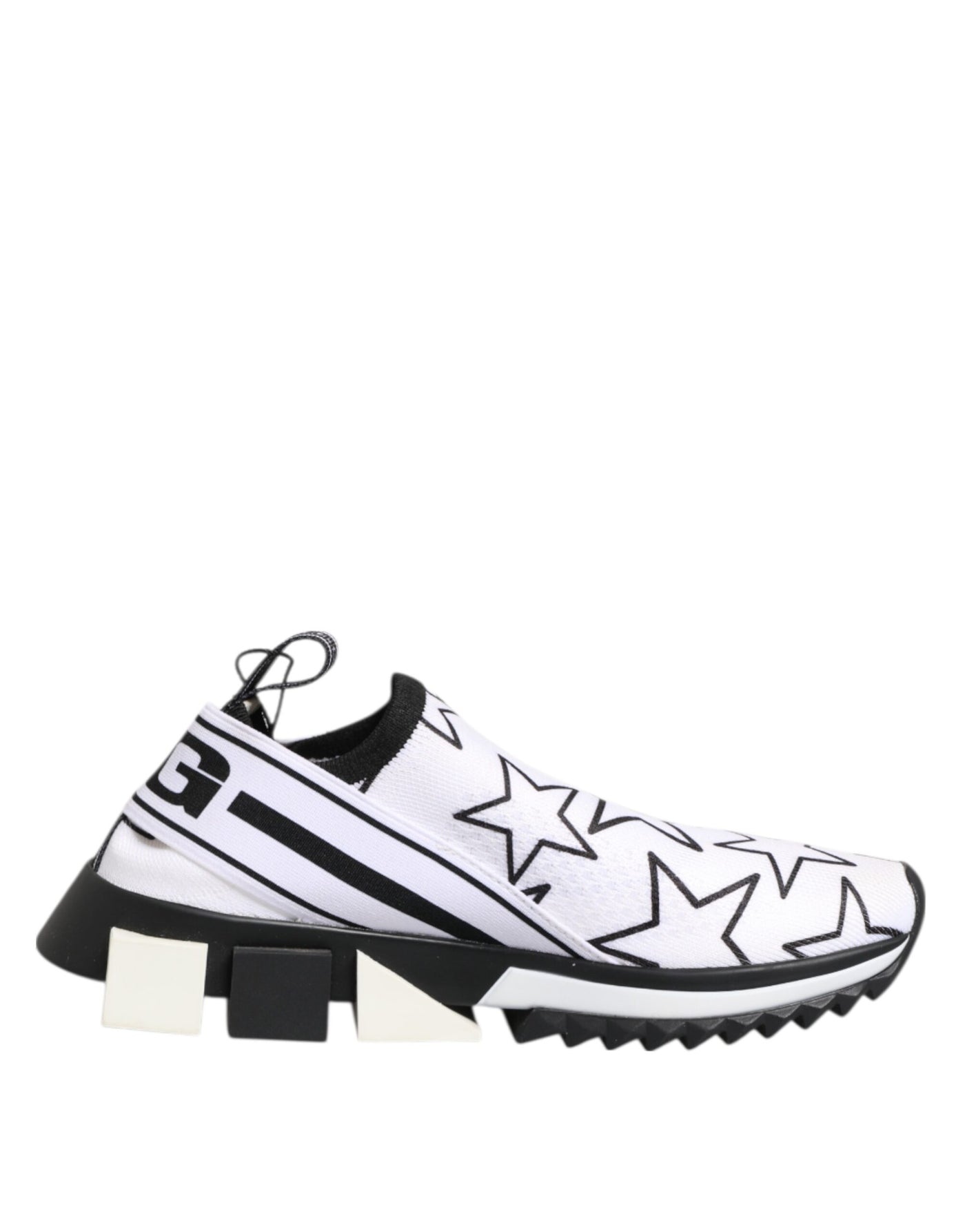 Dolce & Gabbana Weiß Sterne Sorrento Low Top Turnschuhe Schuhe