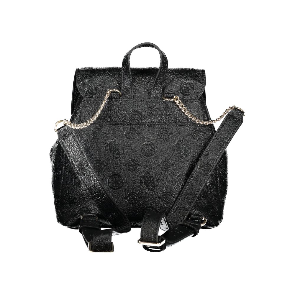 Guess Jeans Schwarzer Polyethylen-Rucksack