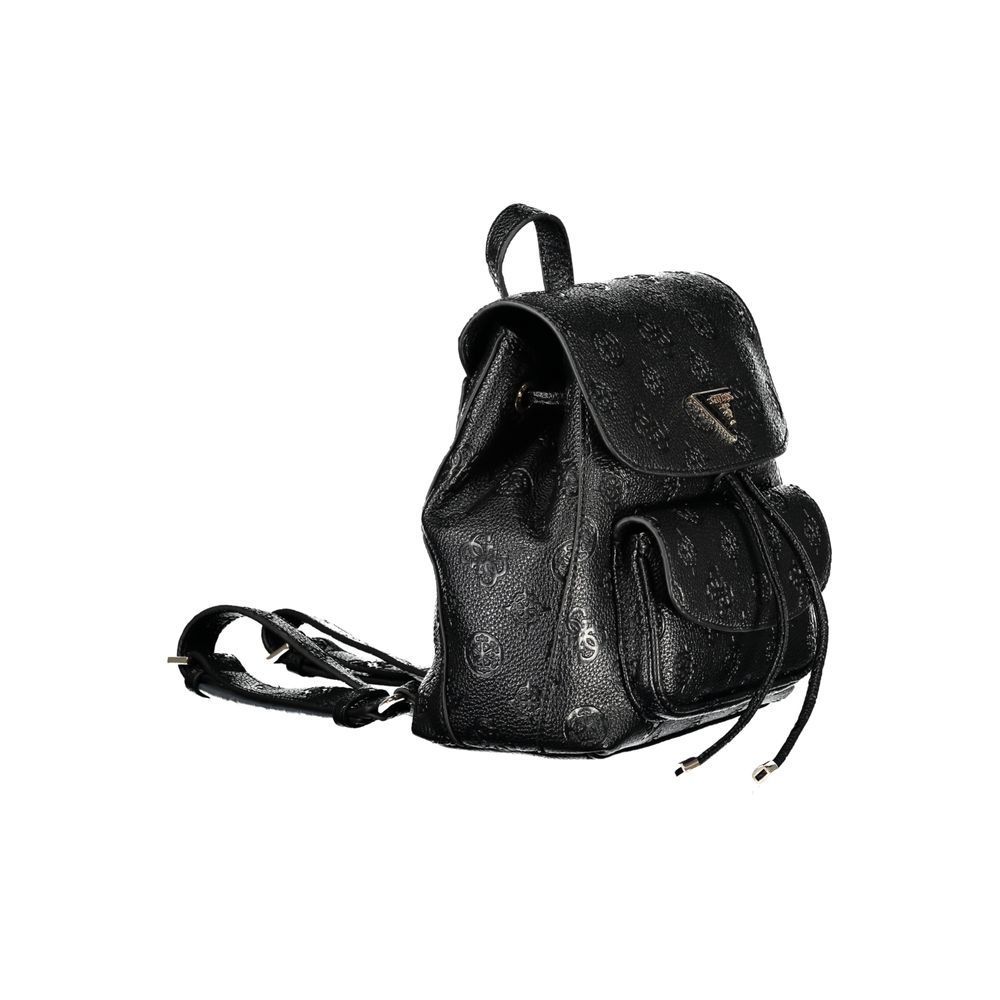Guess Jeans Schwarzer Polyethylen-Rucksack