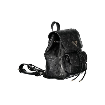 Guess Jeans Schwarzer Polyethylen-Rucksack