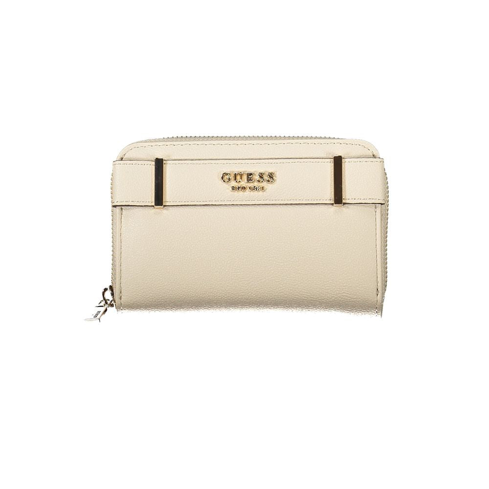Guess Jeans Beige Polyethylen Brieftasche
